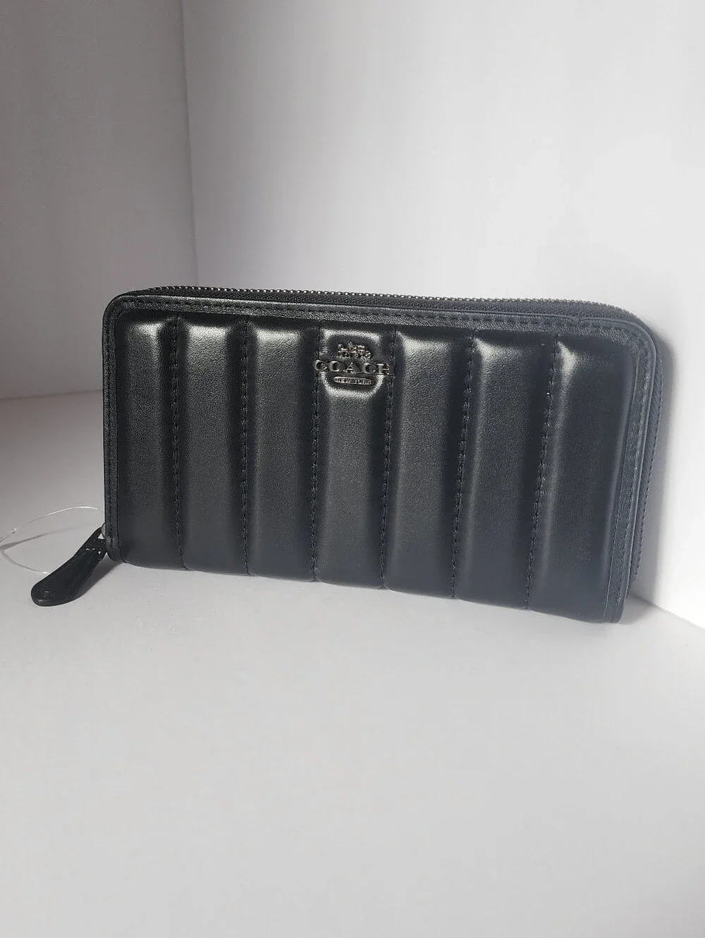 Coach Quilted Wallet (Black)